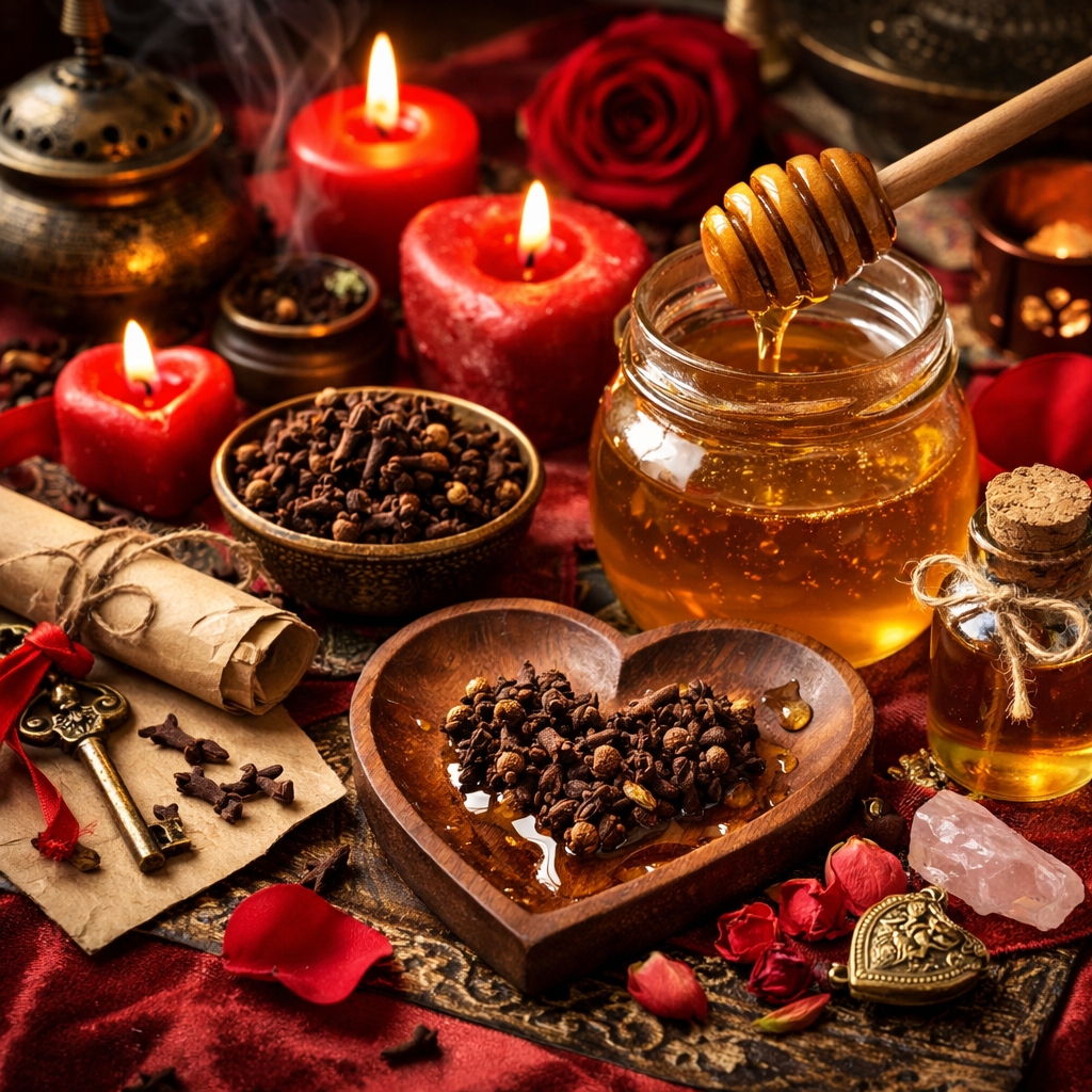 Rituel d’amour avec clou de girofle et miel : méthode puissante avec le voyant Dovi pour attirer et renforcer l’amour